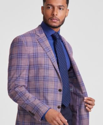 Men's Classic-Fit Mauve Window Sport Coat