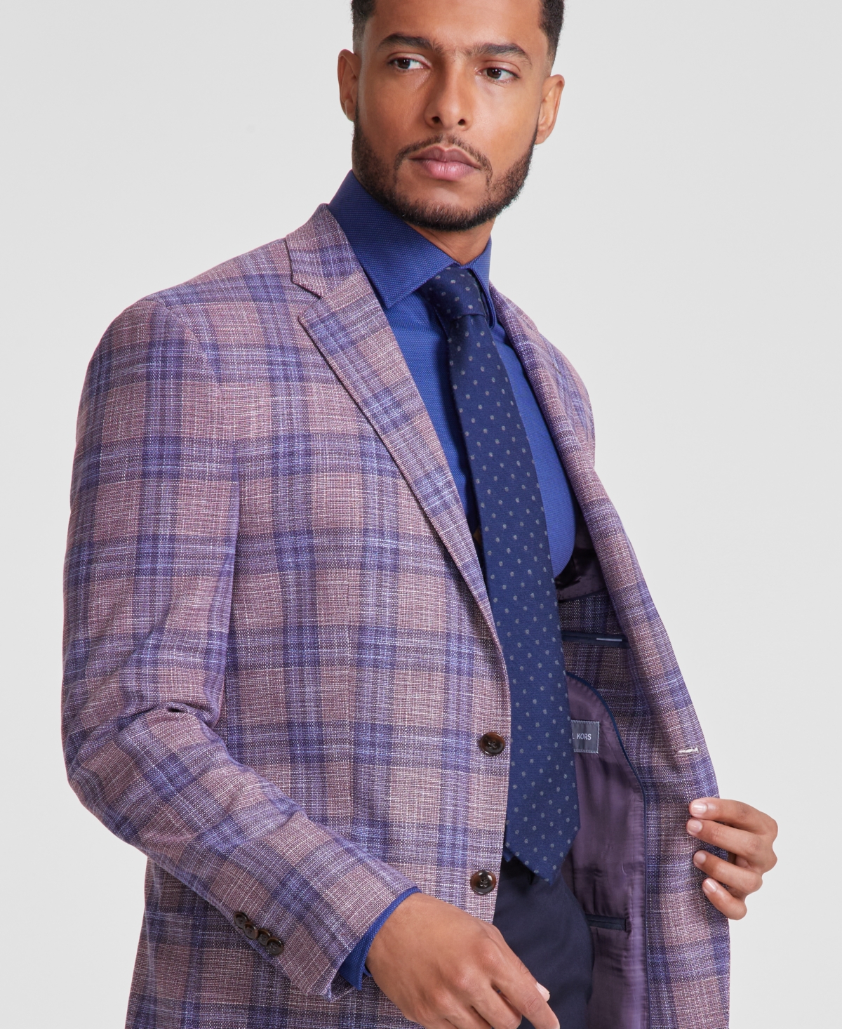 Michael Kors Men's Classic-Fit Transition Sport Coat -blue