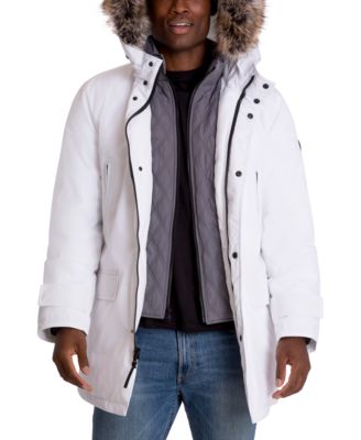 Men's Hooded Bib Snorkel Parka Coat, Created for Macy's
