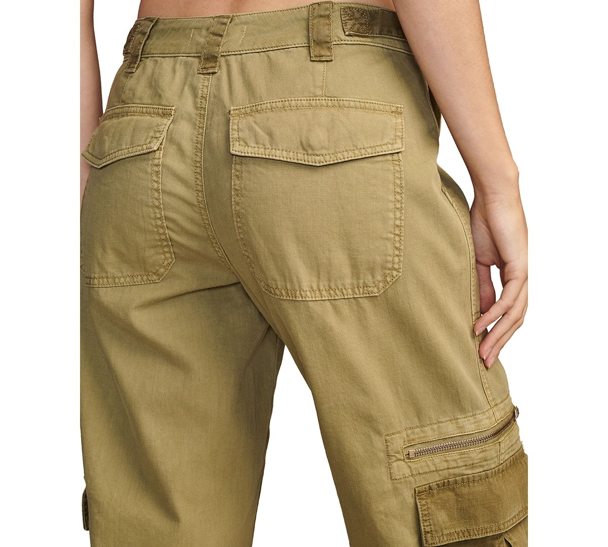 Shop Lucky Brand Women's Mid Rise Cargo Jogger Pants In Patrol