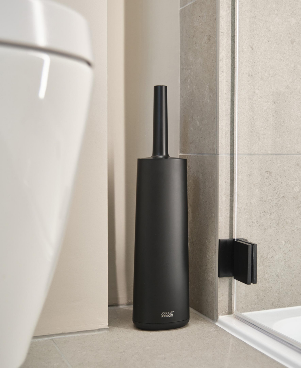 Joseph Joseph Flex 360 Advanced Toilet Brush In Black