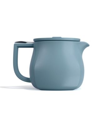 Fiore Stone Blue Teaware and Single Steeps Tea Bundle, 4 Piece