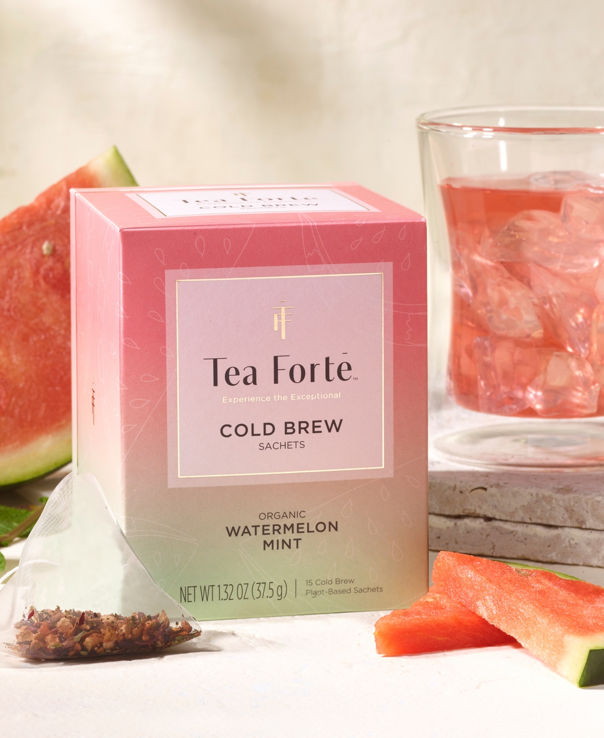 Tea Forte Cold Brew Duo And Poom Cup Tea Bundle, 4 Piece In No Color