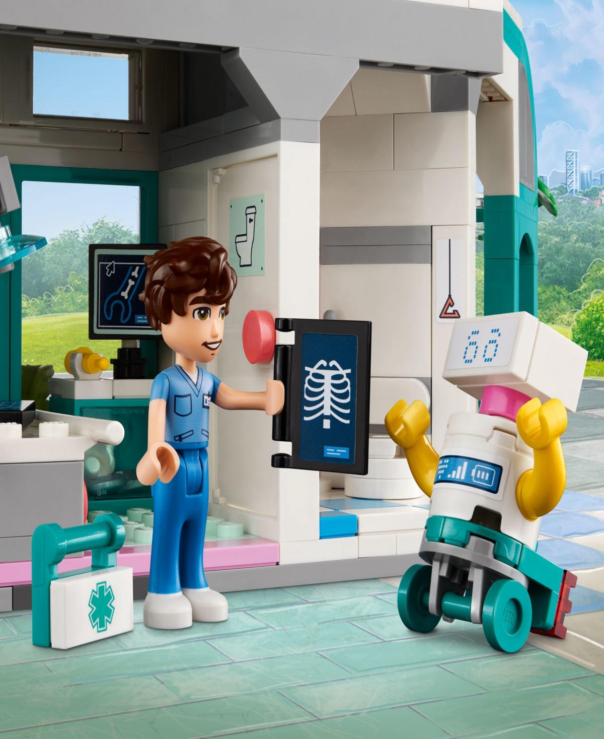Shop Lego Friends Heartlake City Hospital Toy Pretend Playset 42621, 1045 Pieces In Multicolor