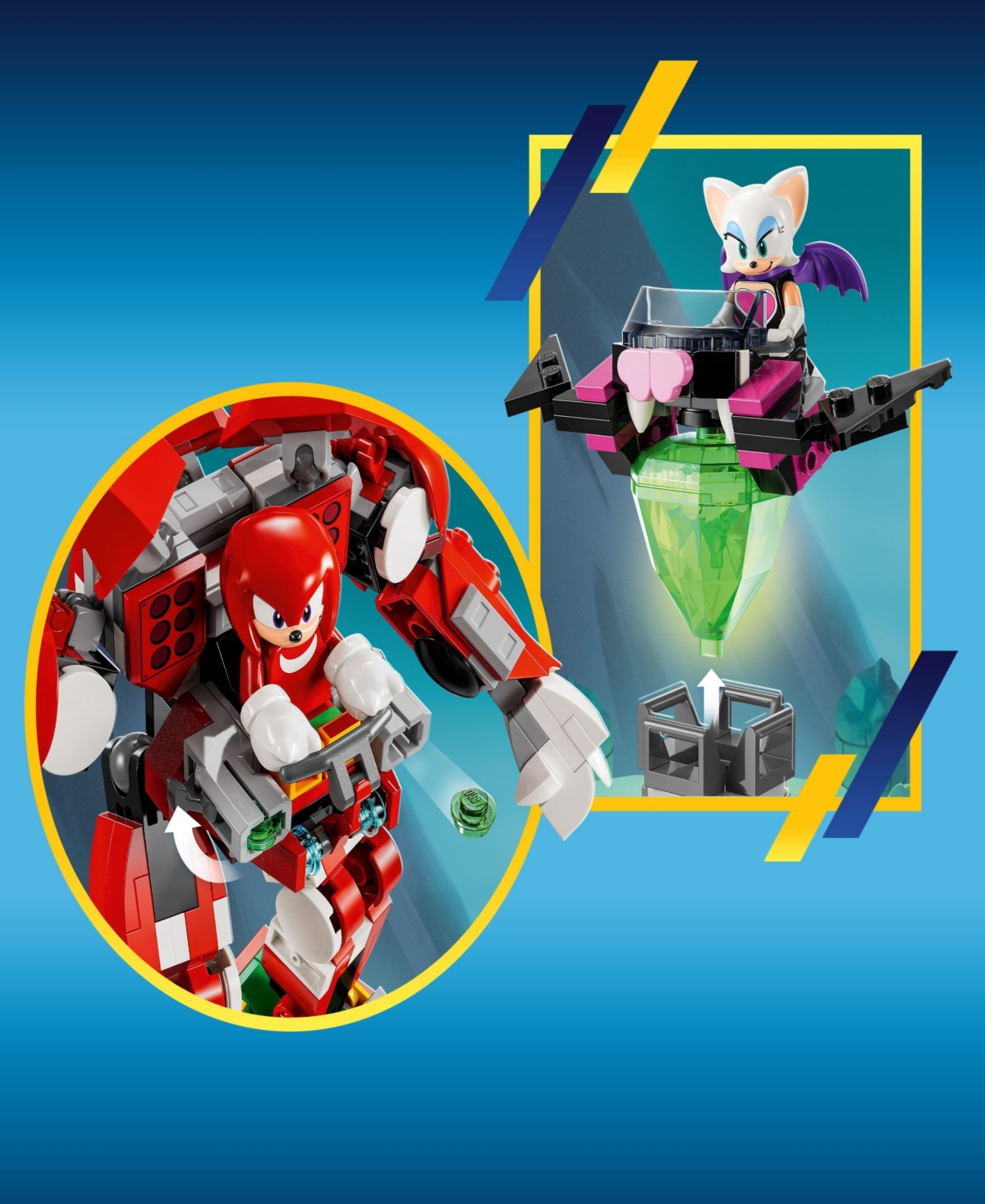 Lego Sonic The Hedgehog Knuckles' Guardian Mech Building Toy Set 76996, 276 Pieces In Multicolor