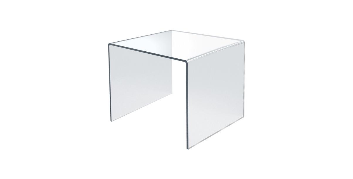 Clear Acrylic Riser Pedestal Display 11.5"W 11.5"D x 11.5"H, 4-Pack