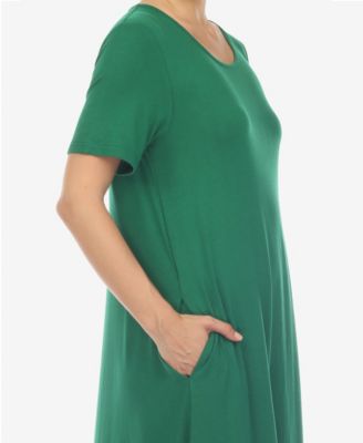 Women's Short Sleeve Midi Dress
