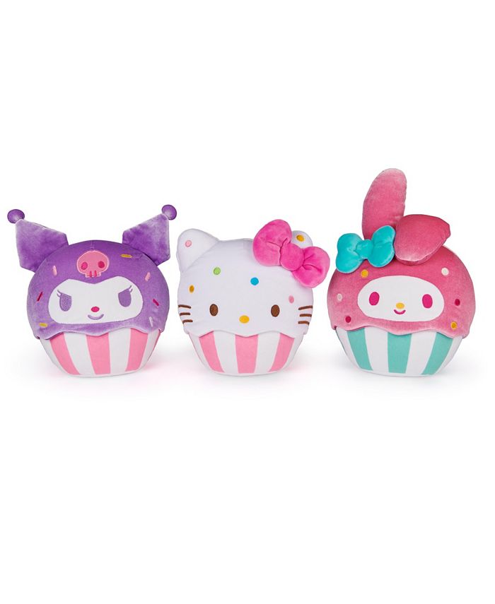 Hello Kitty Gund Sanrio Hello Kitty and Friends My Melody Cupcake Plush, Stuffed Animal, For ...