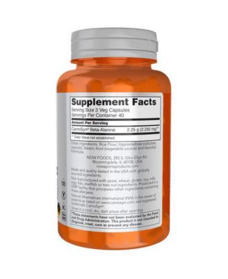 Beta Alanine, 750 mg, 120 Caps