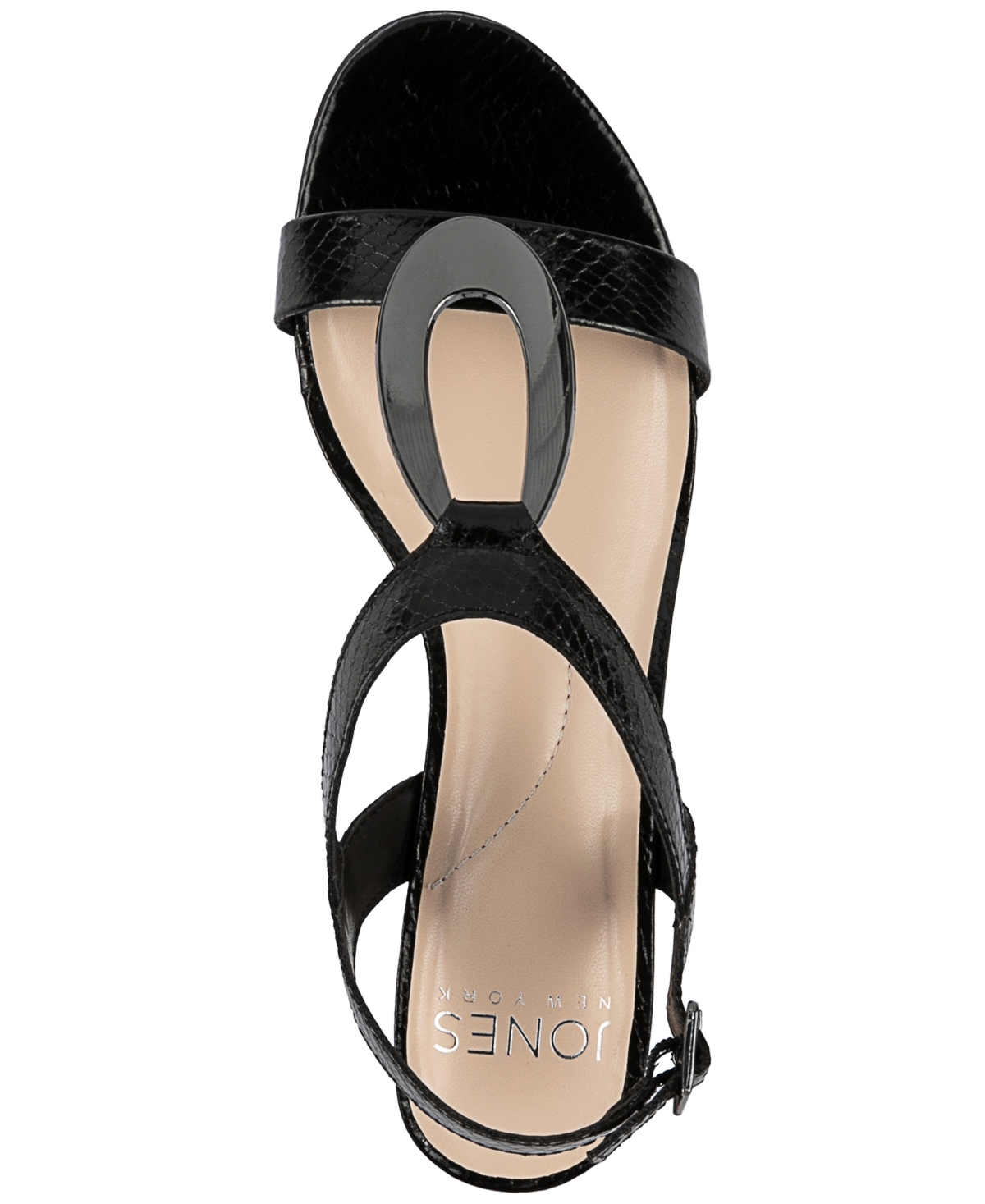 Shop Jones New York Carmeyy Strappy Slingback Wedge Sandals In White-www