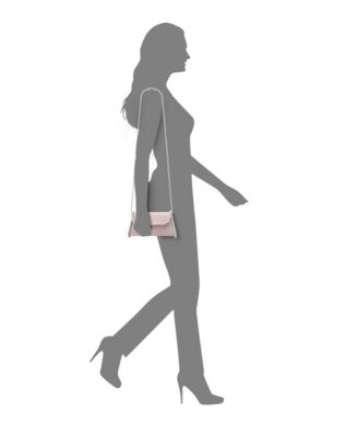 Imitation Pearl Trim Trapezoid Flap Bag