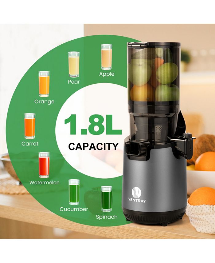 Ventray Cold Press Juicer, Slow Masticating with 130mm Wide Feed Chute