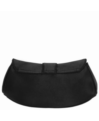 Crystal Heart Adorned Clutch Handbag