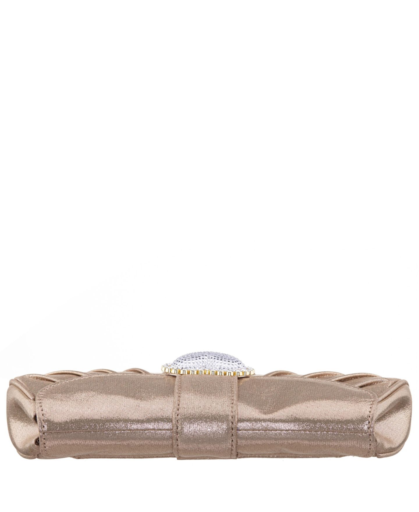 Женский клатч Nina Crystal Heart Adorned Clutch Handbag, цвет: Серо-коричневый — фото 5