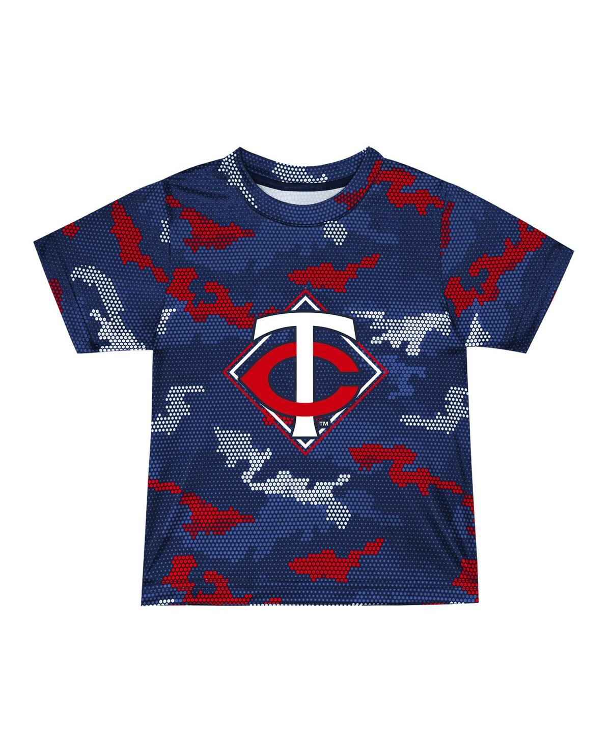 Shop Fanatics Little Boys And Girls Navy Minnesota Twins Field Ball T-shirt And Shorts Set