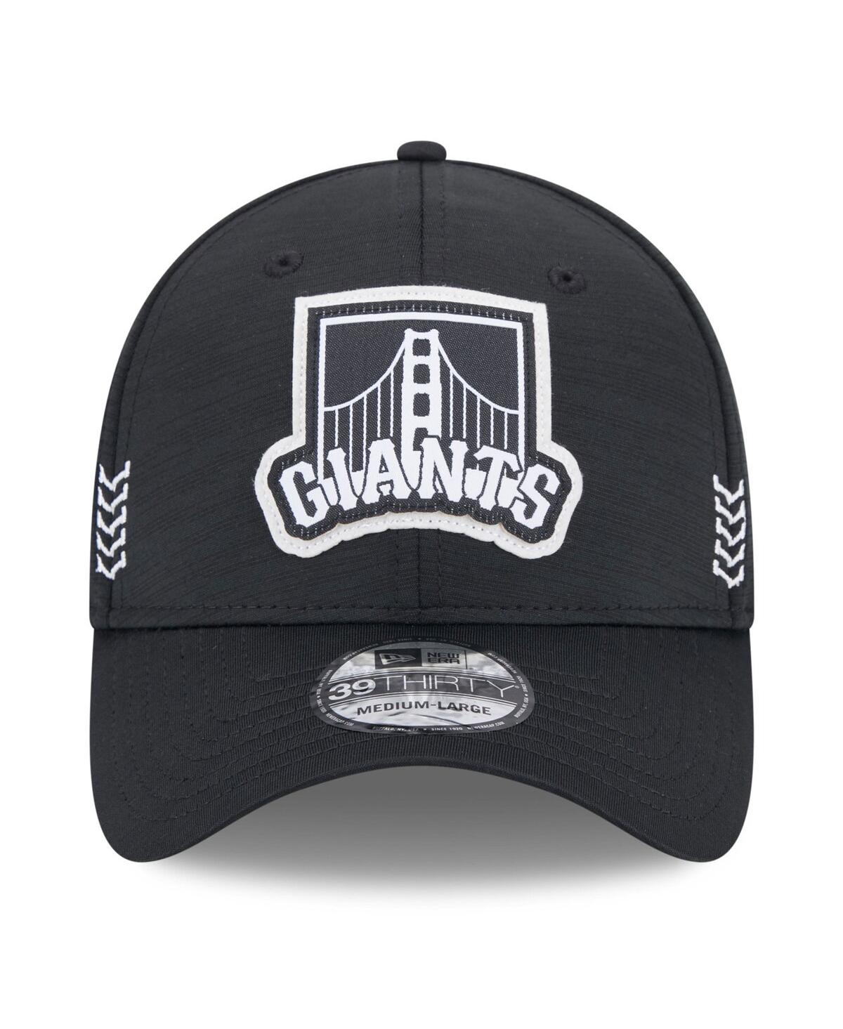Shop New Era Men's  Black San Francisco Giants 2024 Clubhouse 39thirty Flex Fit Hat
