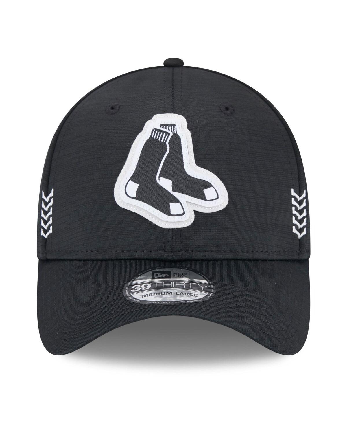 Men's New EraBoston Red Sox 2024 Clubhouse 39THIRTY Flex Fit Hat - Black
