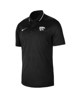 Men's Black Kansas State Wildcats 2023 Sideline Coaches Performance Polo Shirt