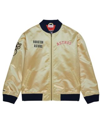 Men's Gold Houston Astros OG 2.0 Lightweight Satin Full-Zip Jacket