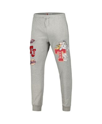 Men's Heather Gray Tom and Jerry University Jogger Pants