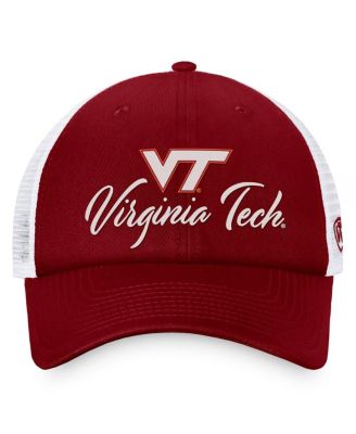 Women's Maroon, White Virginia Tech Hokies Charm Trucker Adjustable Hat