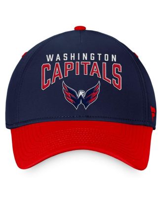 Men's Navy, Red Washington Capitals Fundamental 2-Tone Flex Hat