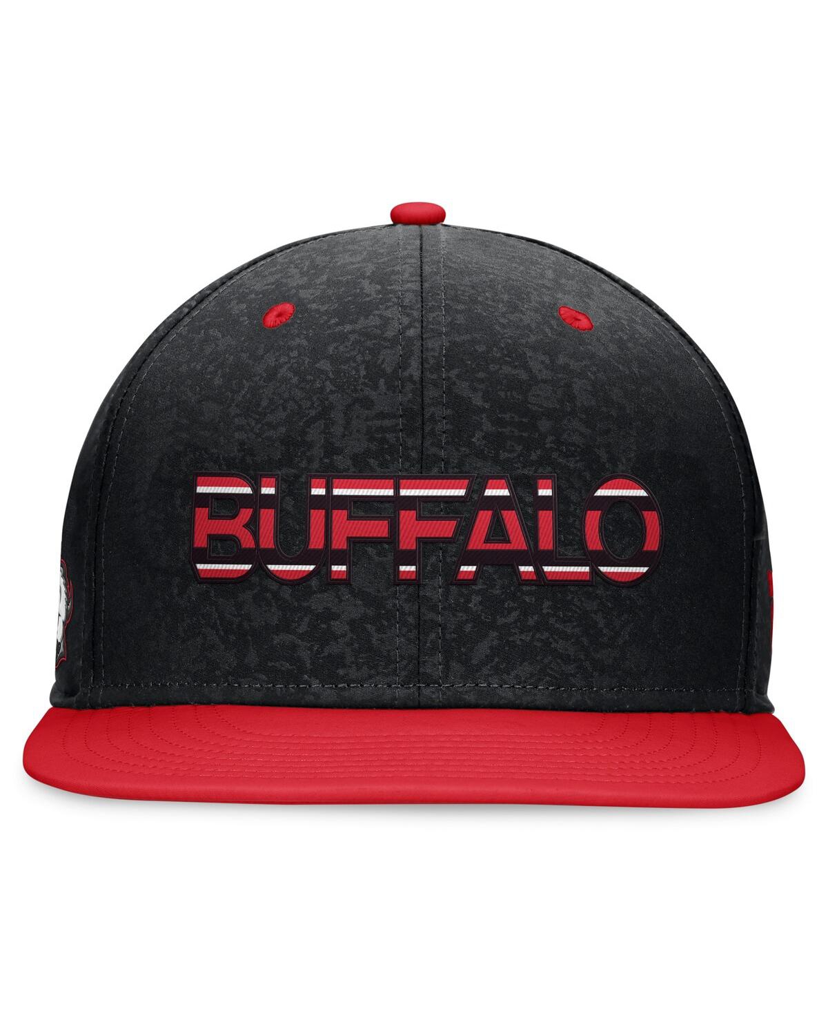 Shop Fanatics Men's  Black, Red Buffalo Sabres Authentic Pro Alternate Jersey Snapback Hat In Black,red