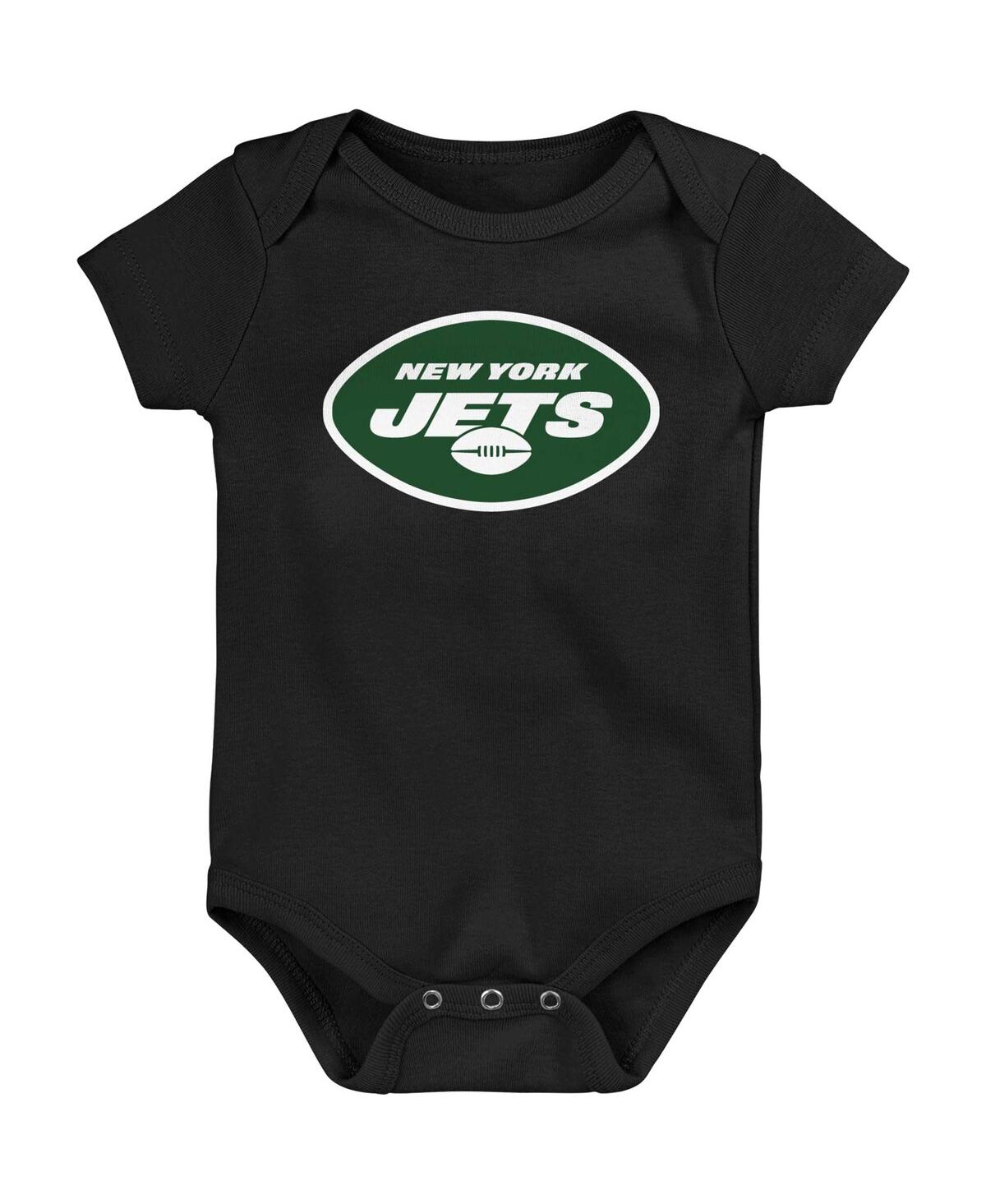 Shop Outerstuff Baby Boys And Girls Black New York Jets Team Logo Bodysuit