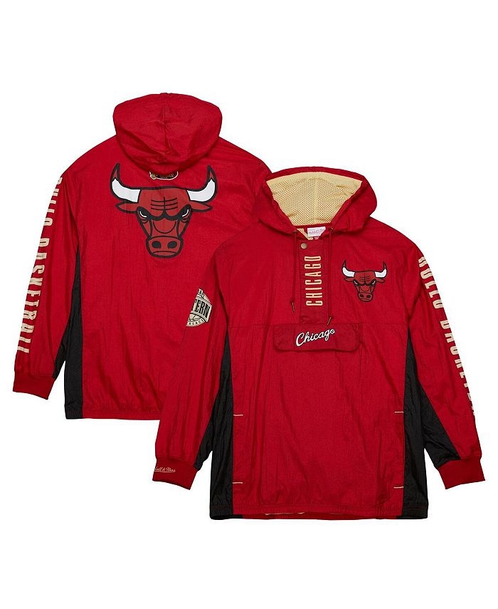 Mitchell & Ness Men's NBA Team Og 2.0 Anorak Windbreaker Vintage Logo Bulls Windbreakers