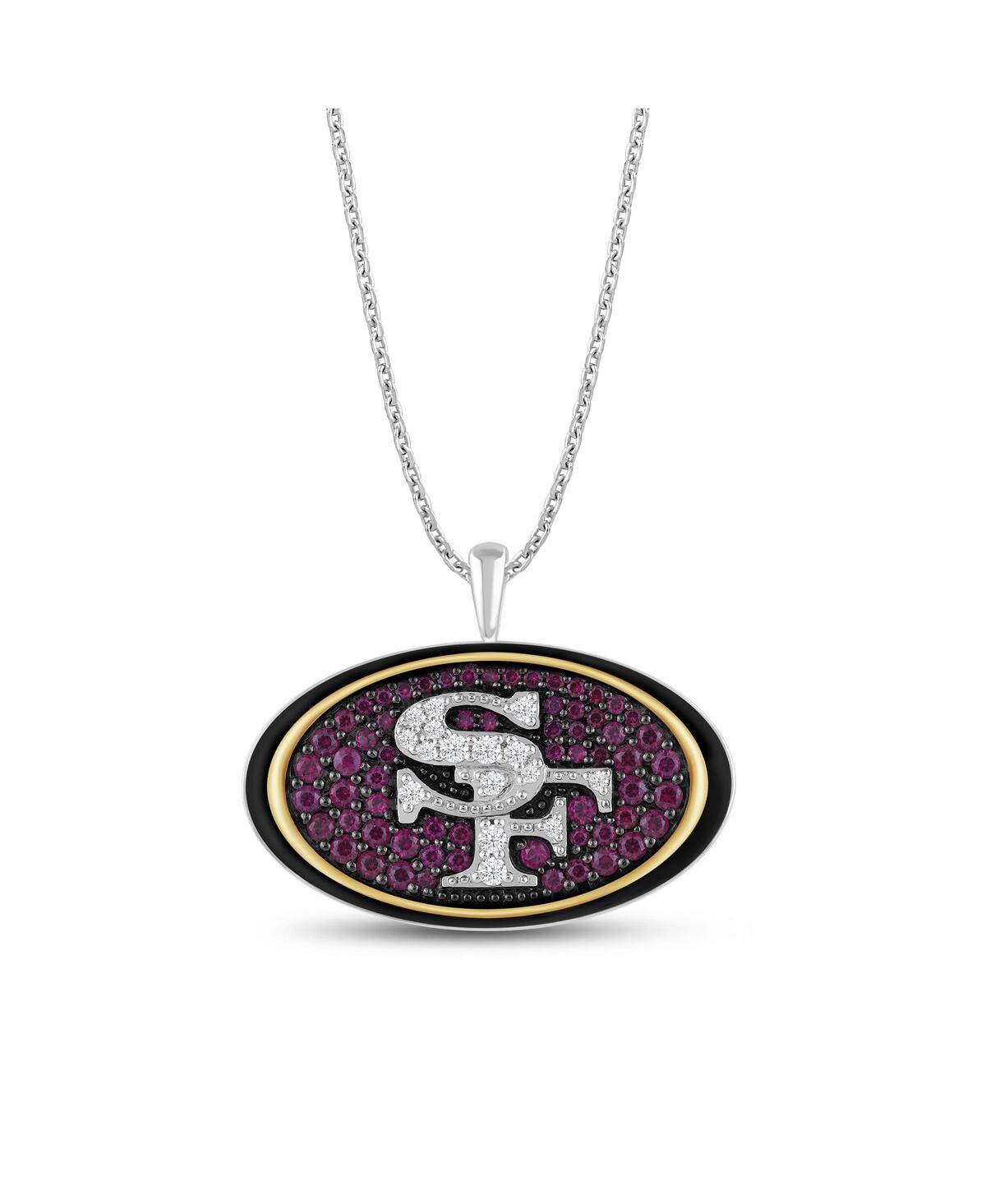 Men's and Women's San Francisco 49ers Team Necklace - Silver