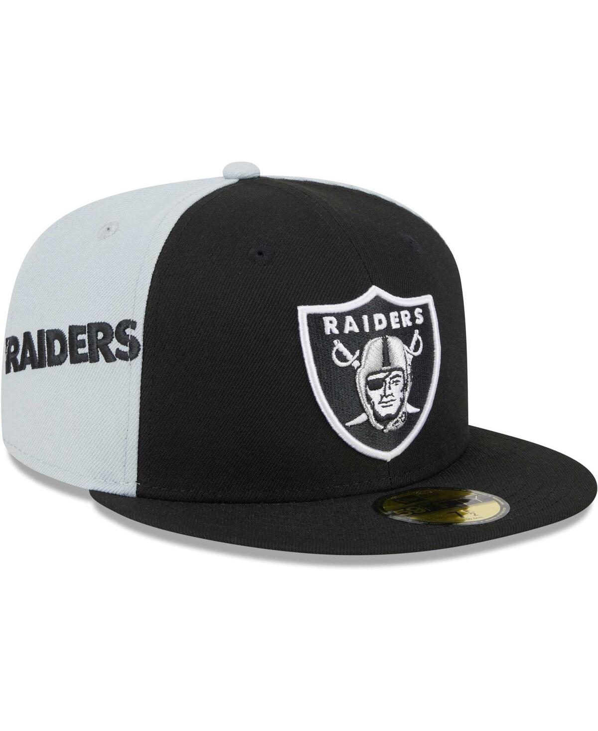 Shop New Era Men's  Black Las Vegas Raiders Gameday 59fifty Fitted Hat
