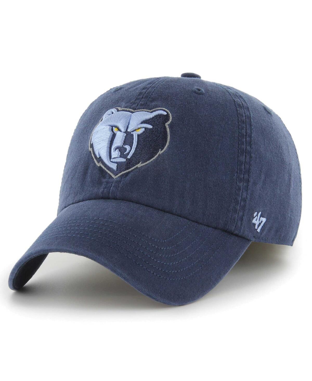 Shop 47 Brand Men's ' Navy Memphis Grizzlies Classic Franchise Fitted Hat