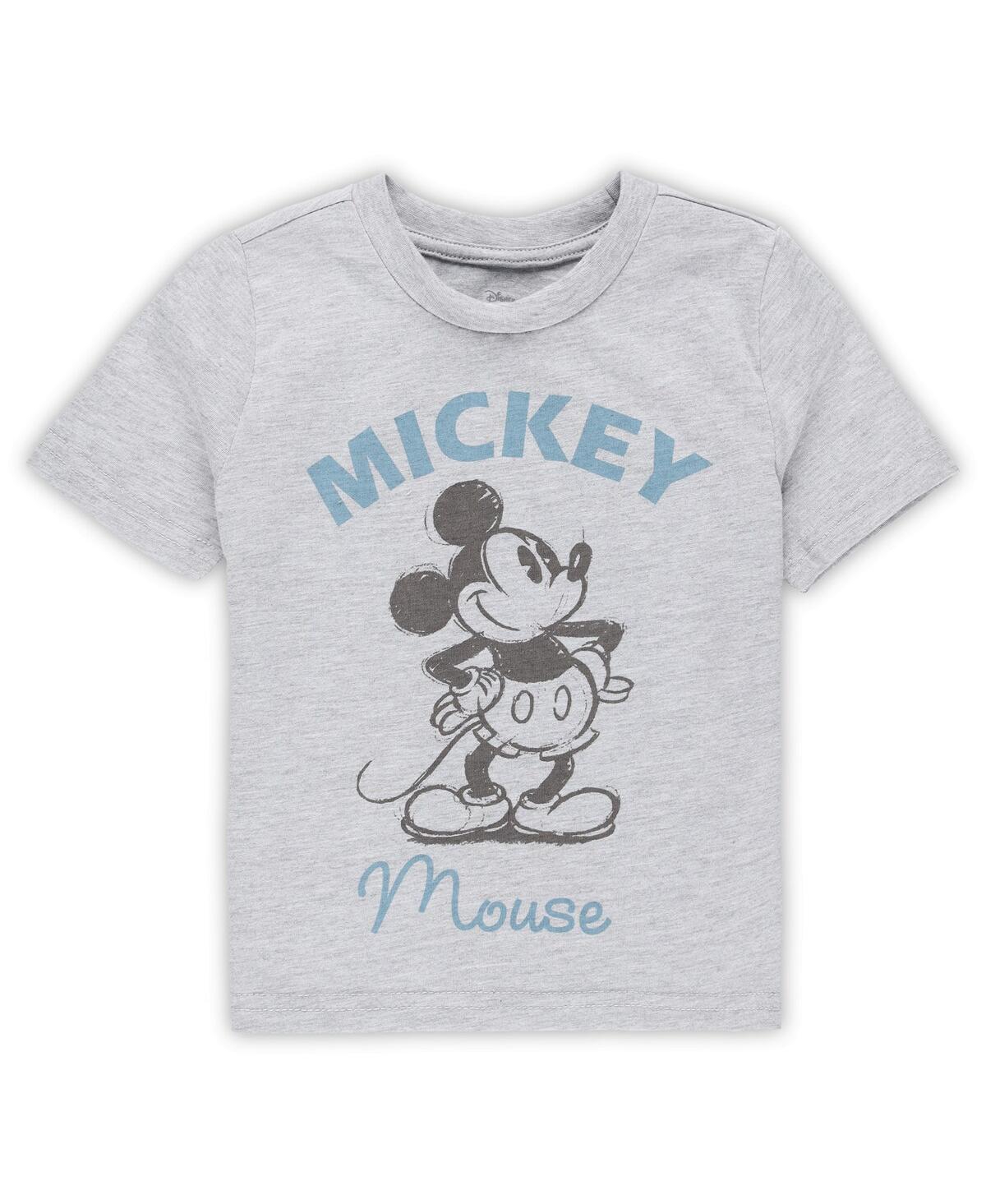 Shop Mad Engine Toddler Boys And Girls Heather Gray Mickey Mouse What's Up Pals T-shirt