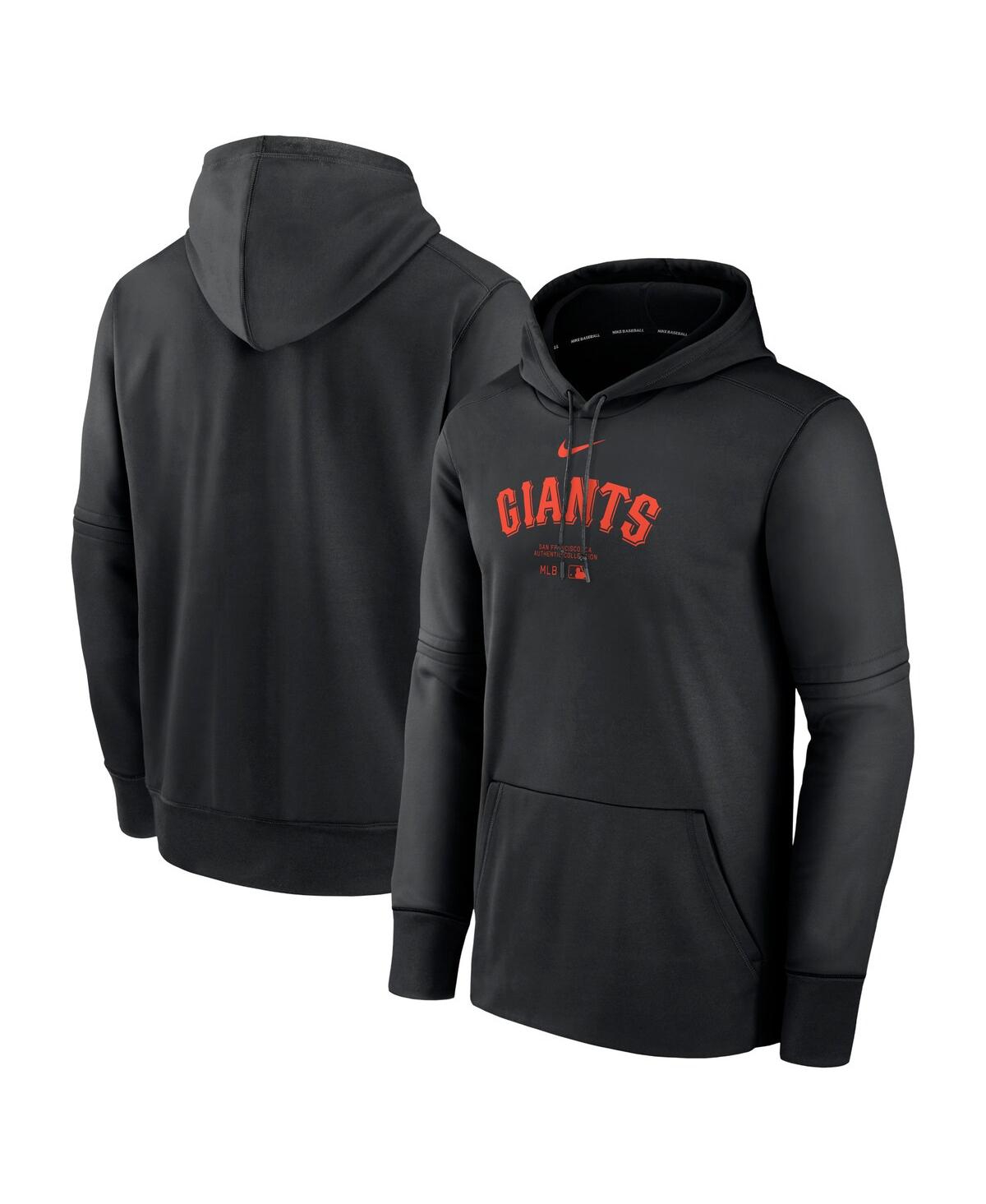 Shop Nike Men's  Black San Francisco Giants Authentic Collection Practice Performance Pullover Hoodie