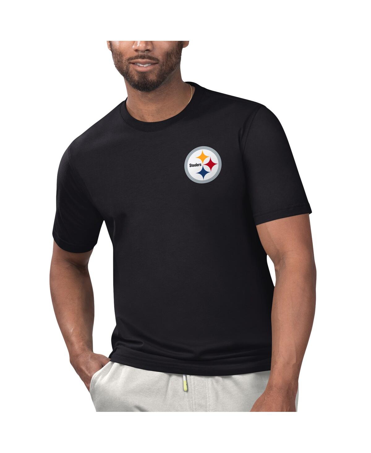 Men's Margaritaville Black Pittsburgh Steelers Licensed to Chill T-shirt - Black