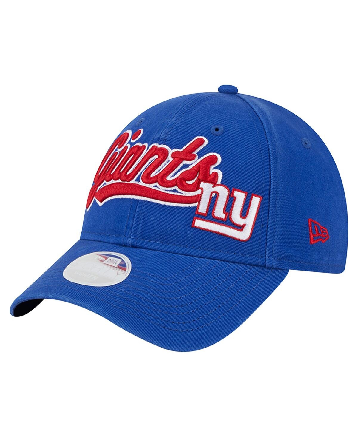 New Era Women's  Royal New York Giants Cheer 9forty Adjustable Hat