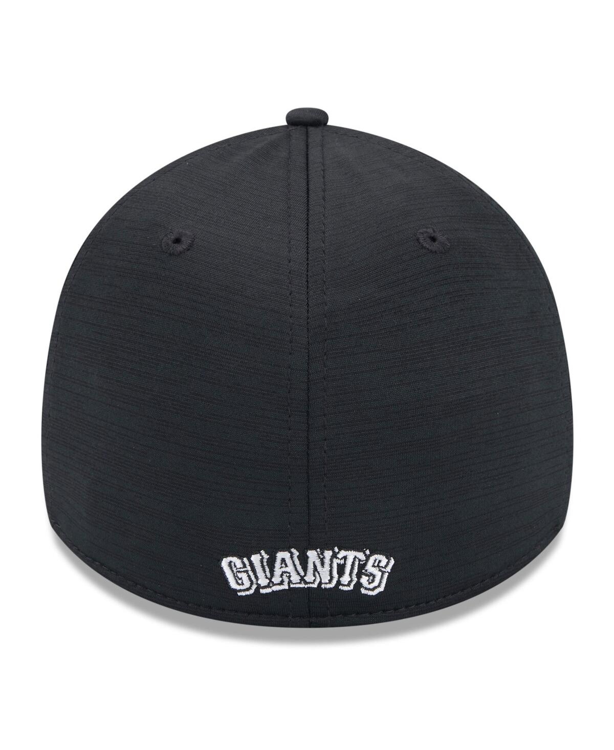 Men's New EraSan Francisco Giants 2024 Clubhouse 39THIRTY Flex Fit Hat - Black