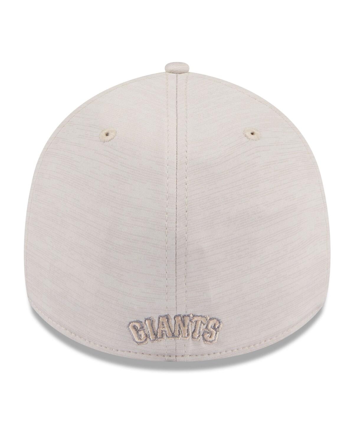 Shop New Era Men's  Cream San Francisco Giants 2024 Clubhouse 39thirty Flex Fit Hat