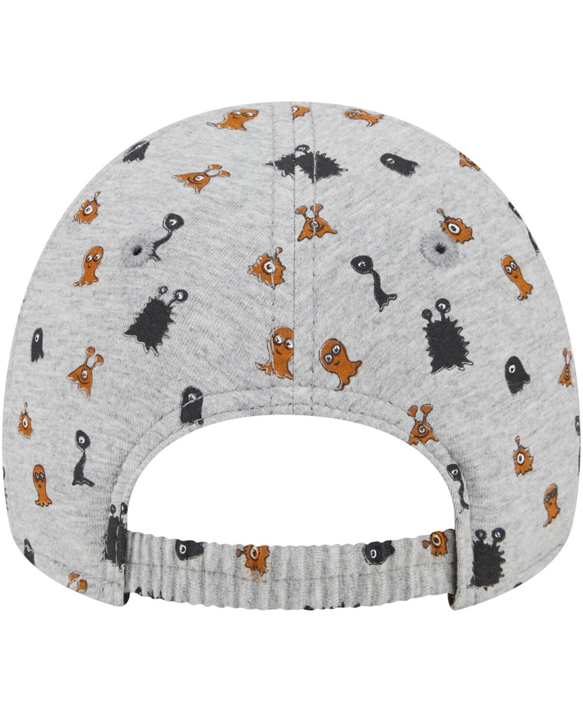 Shop New Era Toddler Boys And Girls  Heather Gray Texas Longhorns Allover Print Critter 9forty Flex Hat