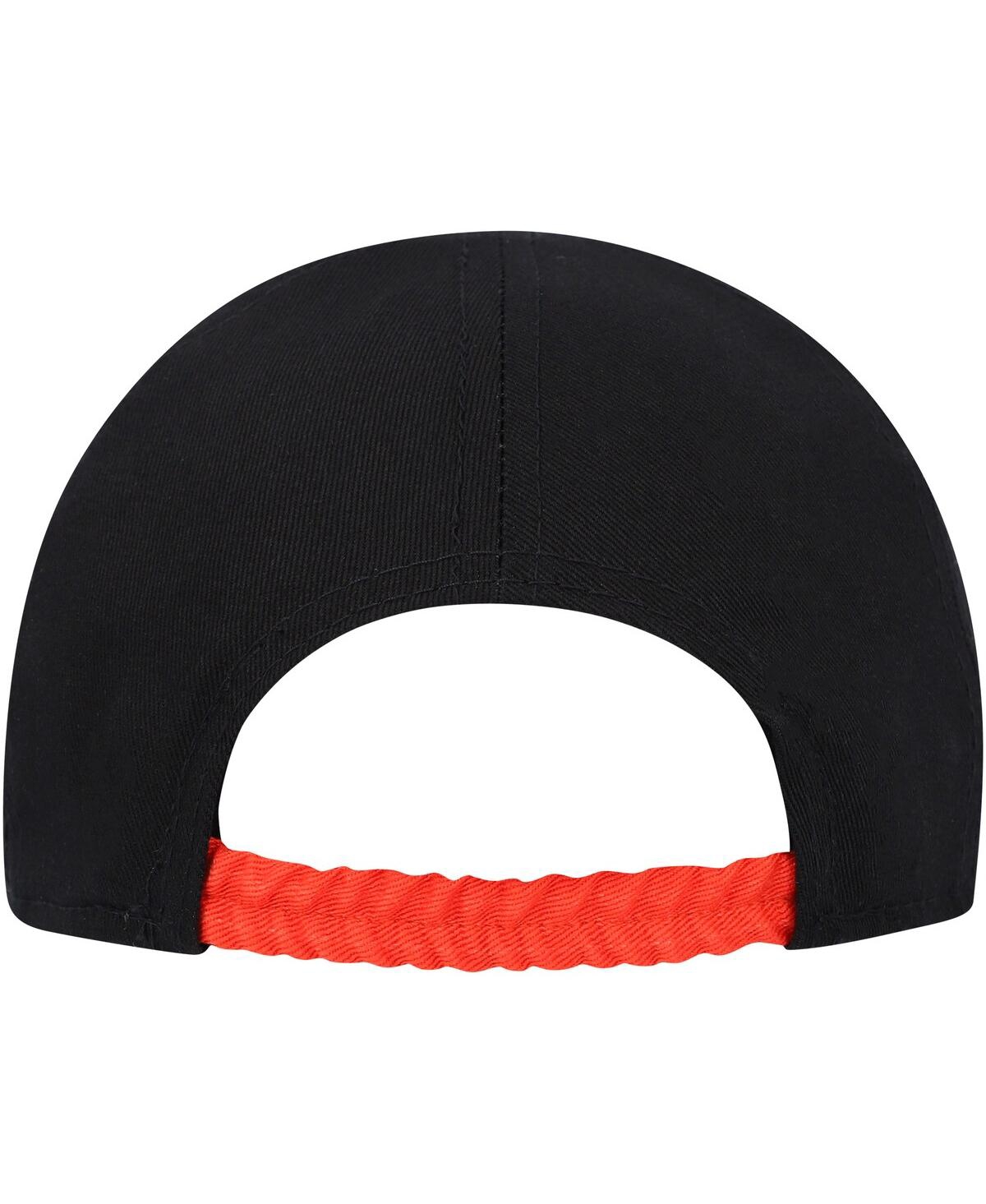 Shop New Era Infant Boys And Girls  Black, Orange Cincinnati Bengals My 1st 9twenty Adjustable Hat In Black,orange