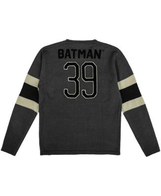 Men's Gray Batman Gotham City Varsity Sweater