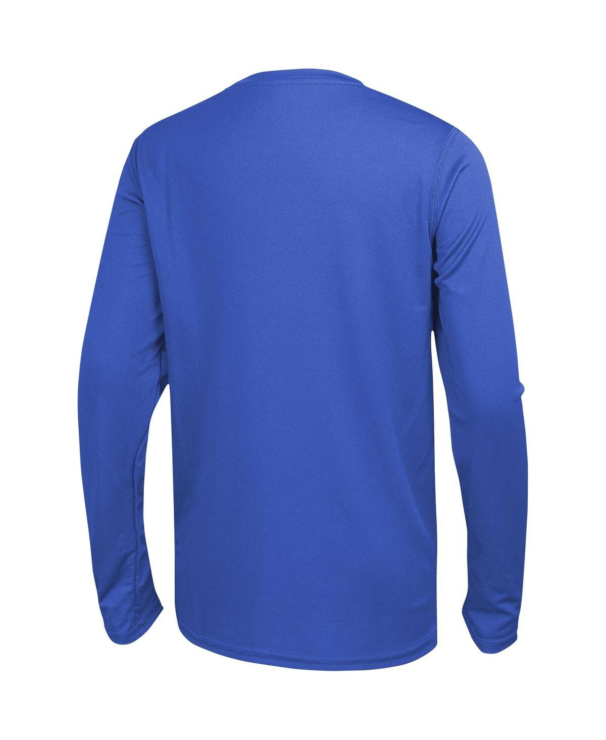 Shop Outerstuff Men's Royal Los Angeles Rams Side Drill Long Sleeve T-shirt