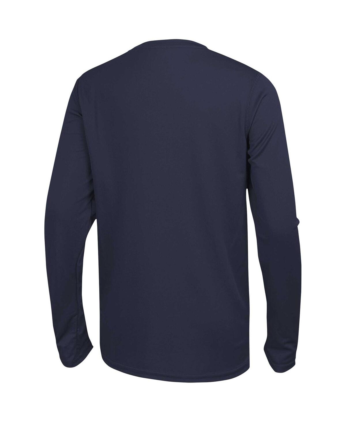 Shop Outerstuff Men's College Navy Seattle Seahawks Side Drill Long Sleeve T-shirt