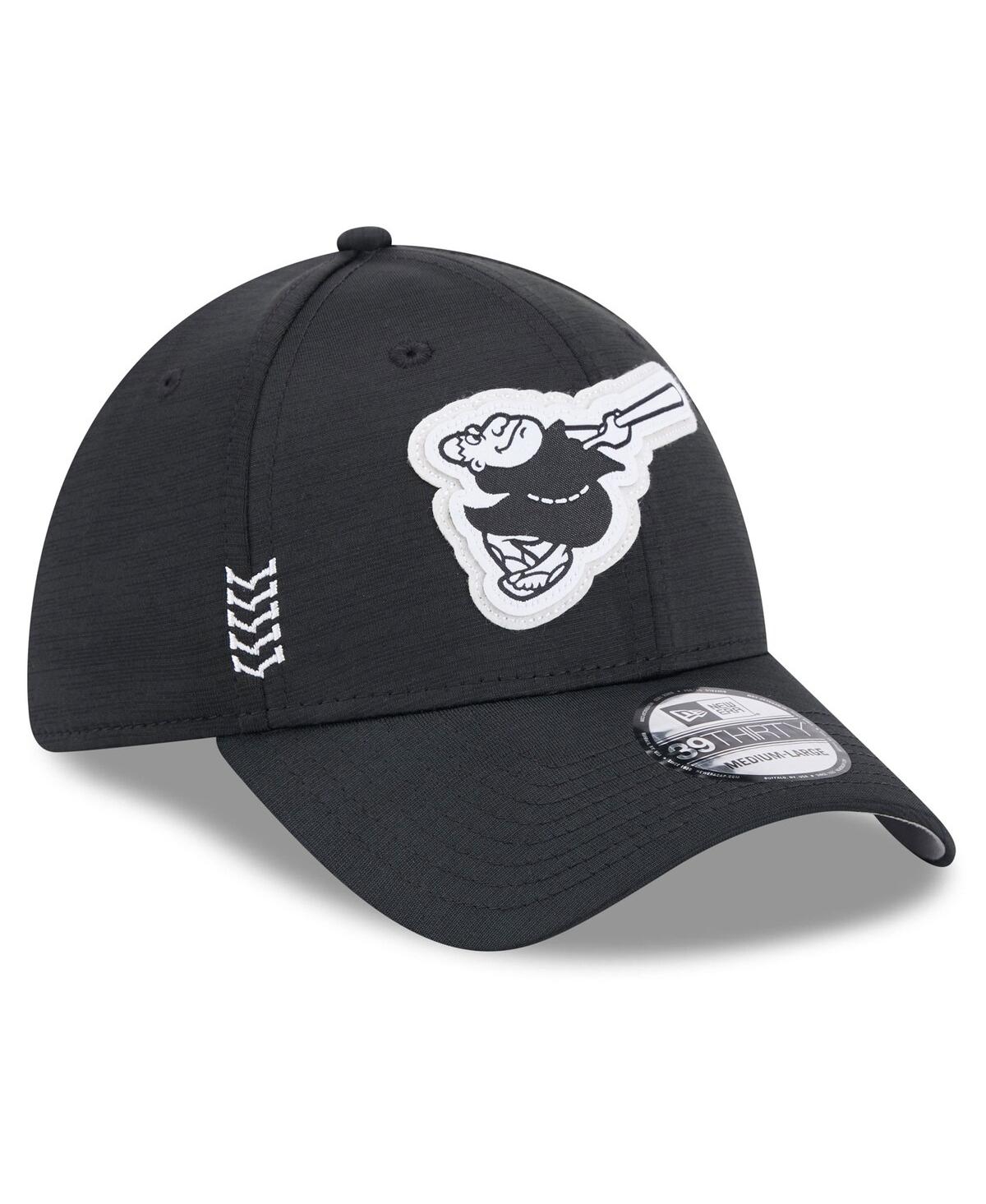 Shop New Era Men's  Black San Diego Padres 2024 Clubhouse 39thirty Flex Fit Hat
