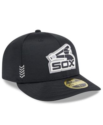 Men's Black Chicago White Sox 2024 Clubhouse Low Profile 59FIFTY Fitted Hat