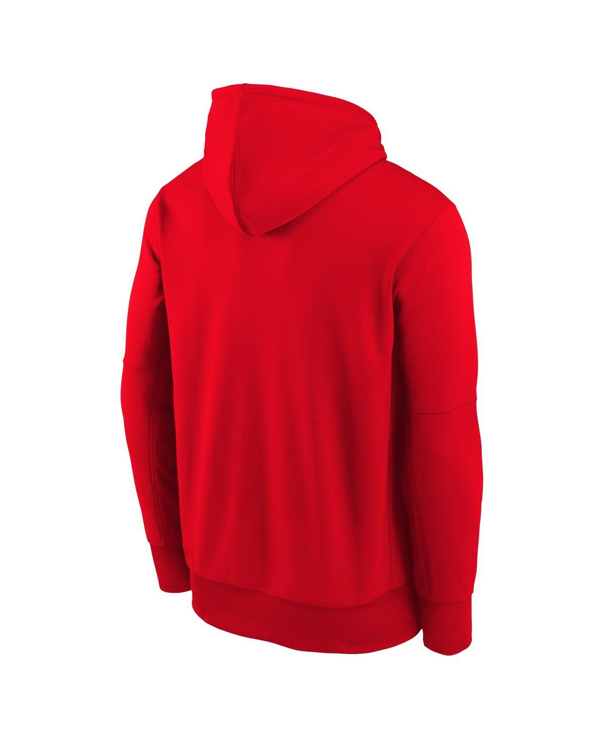 Shop Nike Big Boys  Red Los Angeles Angels Authentic Collection Performance Pullover Hoodie