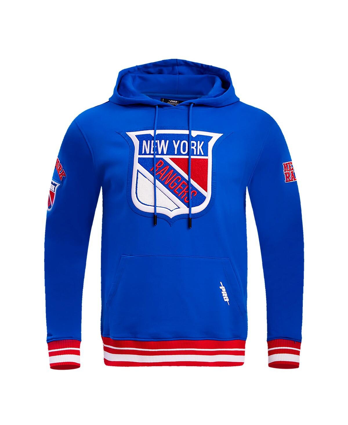 Men's Pro StandardNew York Rangers Retro Classic Fleece Pullover Hoodie - Blue