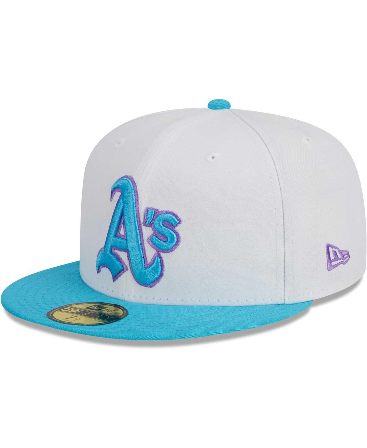 Men's New EraOakland Athletics Vice 59FIFTY Fitted Hat - White