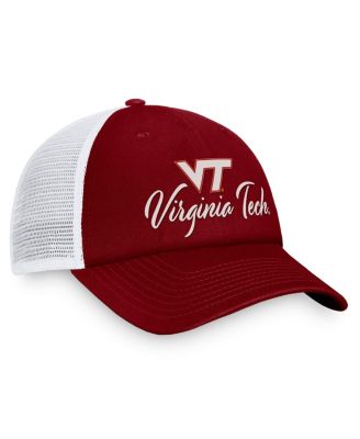 Women's Maroon, White Virginia Tech Hokies Charm Trucker Adjustable Hat
