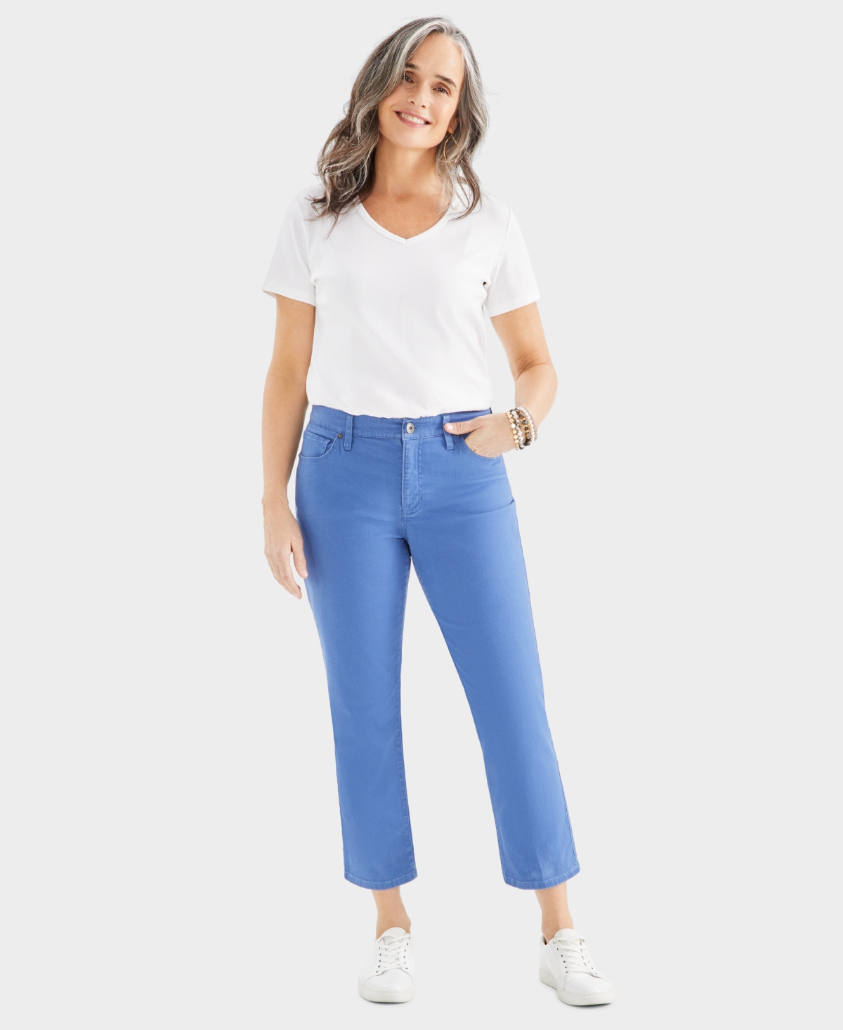 Style & Co Women's Mid-rise Curvy Capri Jeans, Created For Macy's In Riverview